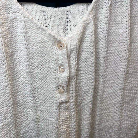 Knitted Button Up Tank - Picture 2 of 2